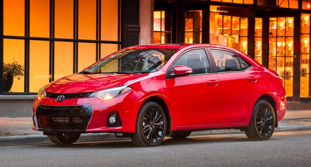 Toyota Corolla parked showcasing sleek design