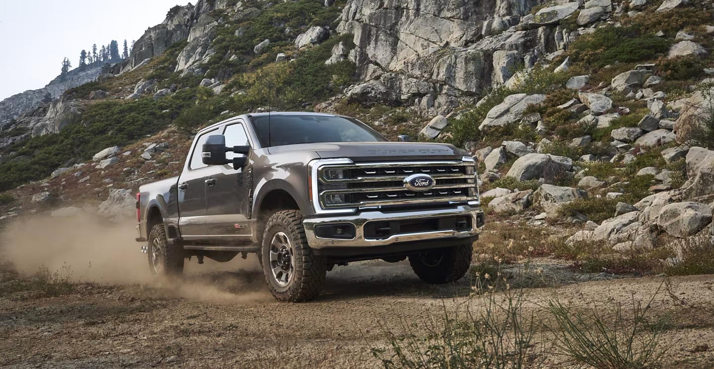 Interiors of the Ford F-250