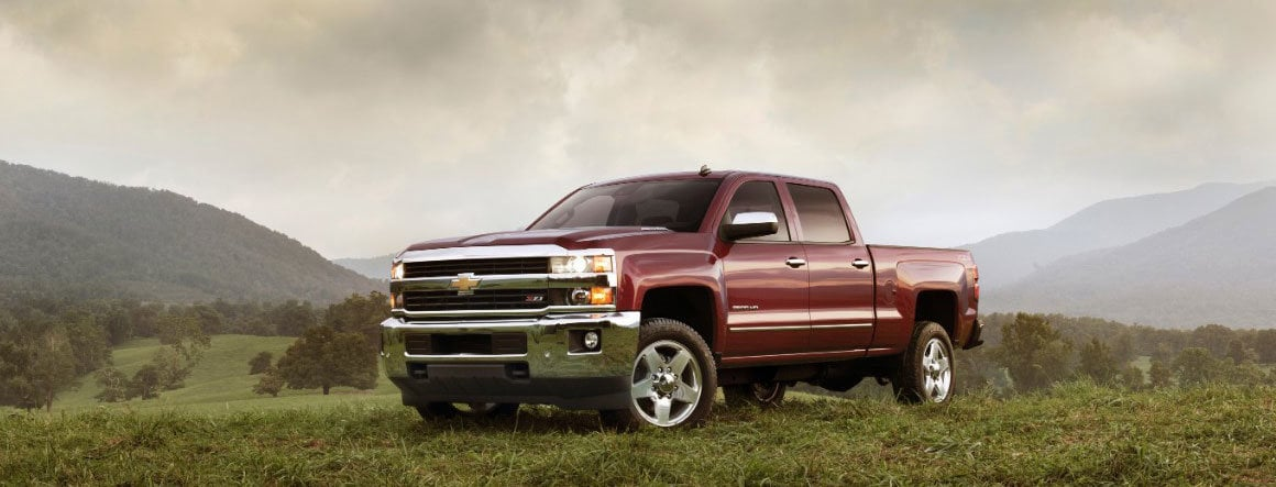 Red 2024 Chevrolet Silverado HD ZR2 pickup truck.