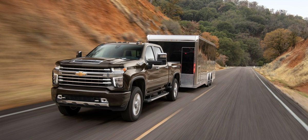 A brown Chevrolet Silverado HD ZR2 Bison pickup truck.