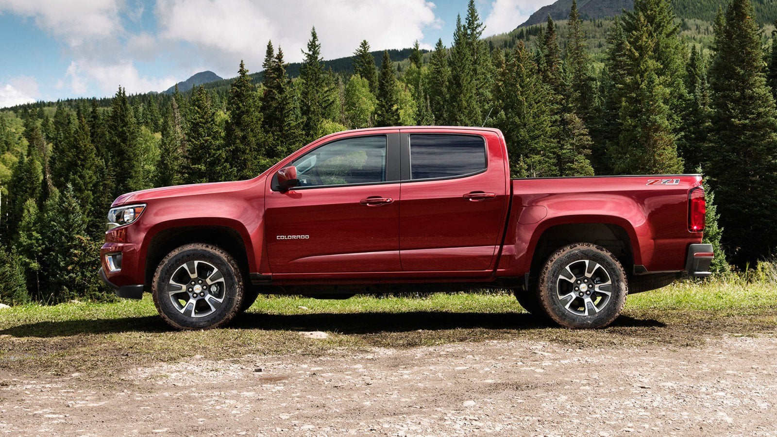 A Chevy Colorado pickup truck.