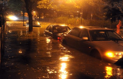 Inspection of used car to detect flood damage and water exposure.