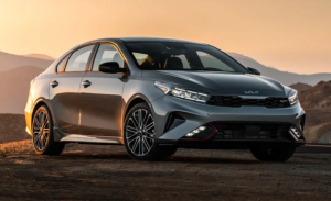 A 2024 Kia Forte parked outdoors near Orangeburg, South Carolina.