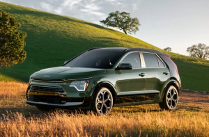 A 2024 Niro Hybrid parked in a field near Orangeburg, South Carolina.