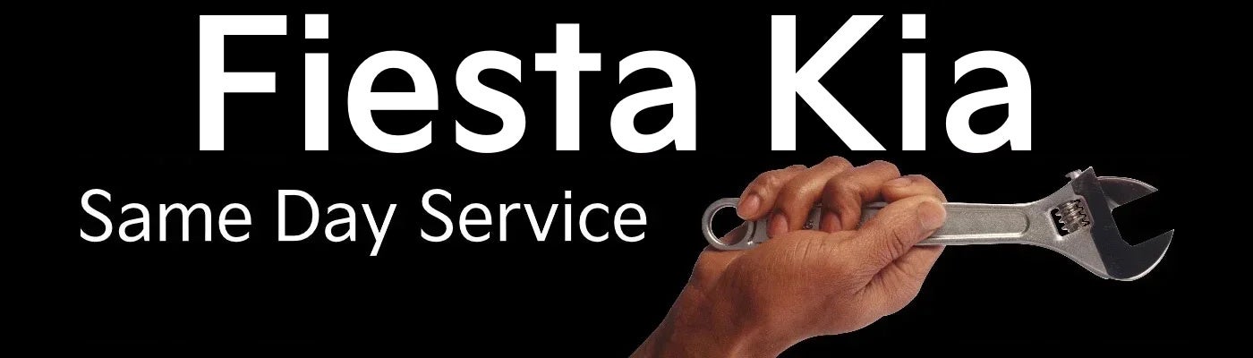 Same Day Service billboard at Fiesta Kia