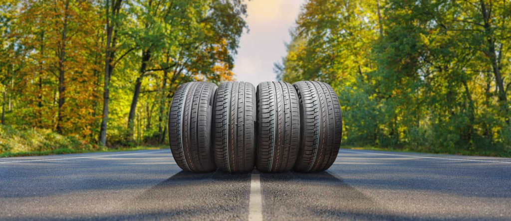 Hyundai tire service showing all-season and summer tires for spring driving in Topeka
