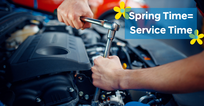 Hyundai service technician performing spring vehicle maintenance in Topeka KS