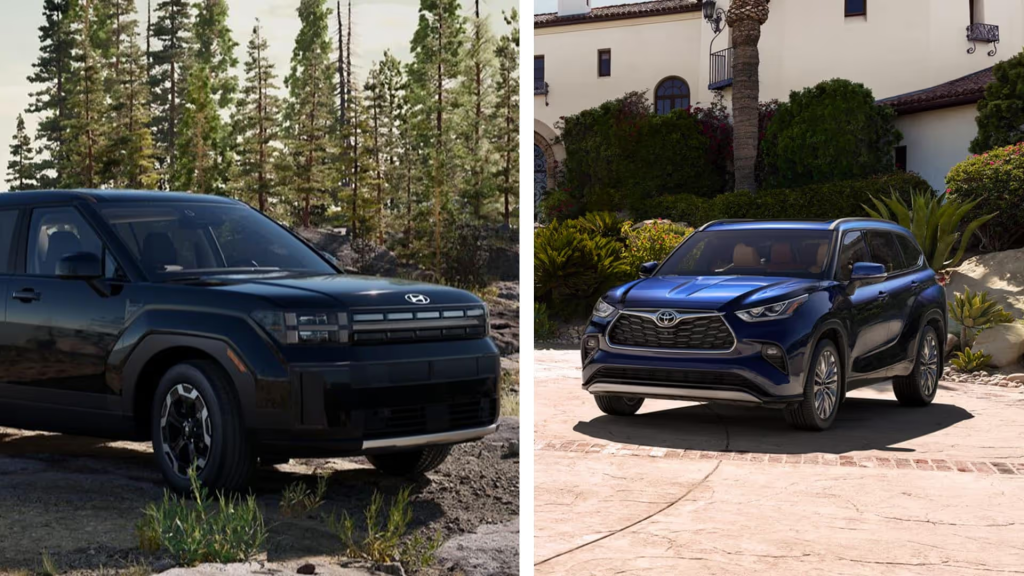 Hyundai Santa Fe vs. Toyota Highlander