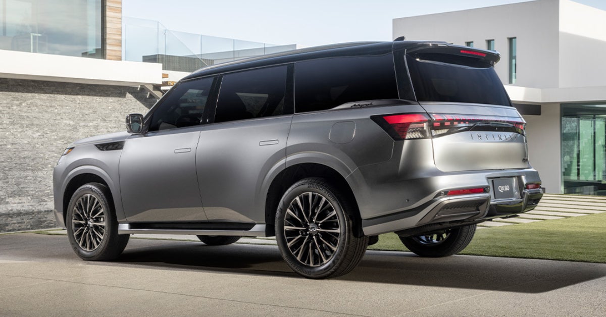 2025 INFINITI QX80 SUV from the rear