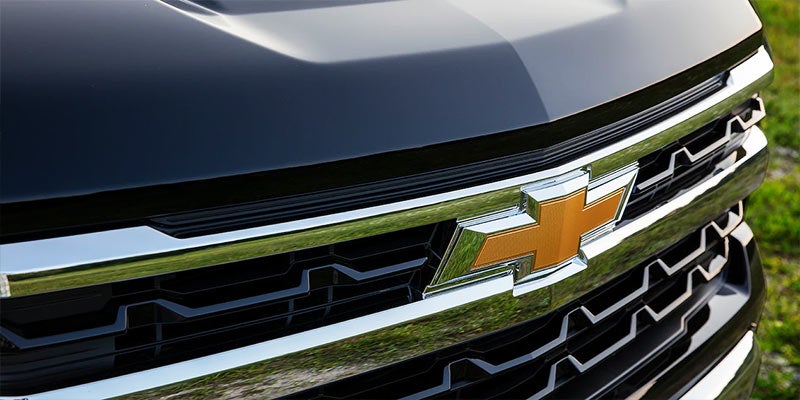 closeup of chevy grille.