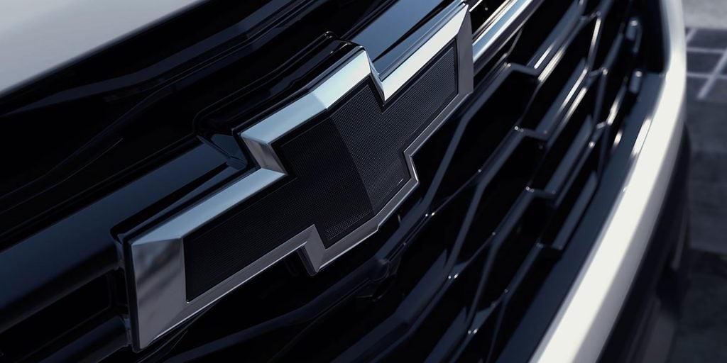 Closeup of Chevrolet Grille.