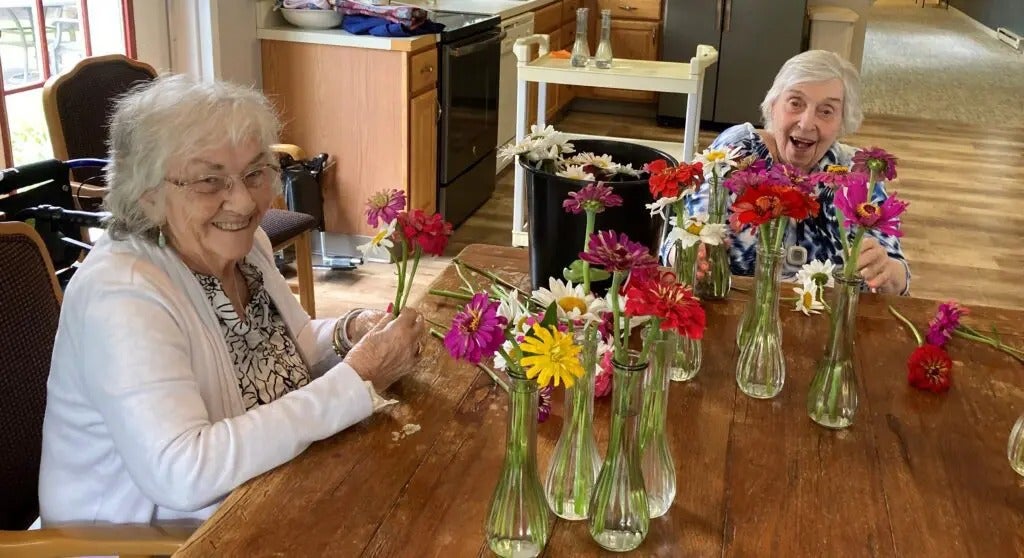 Flowers and Painting at the Cottage