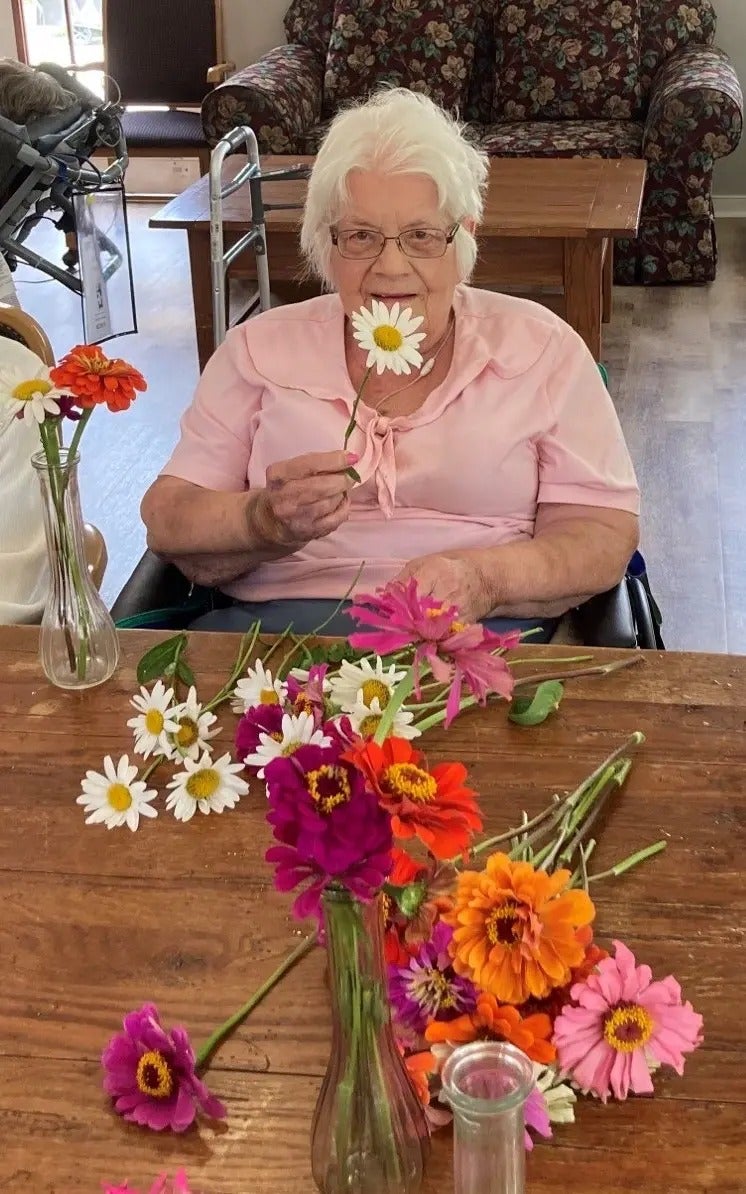 Flowers and Painting at the Cottage