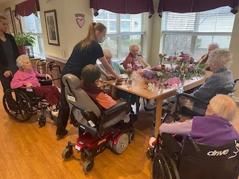 Valentine’s Day Flower Arranging!