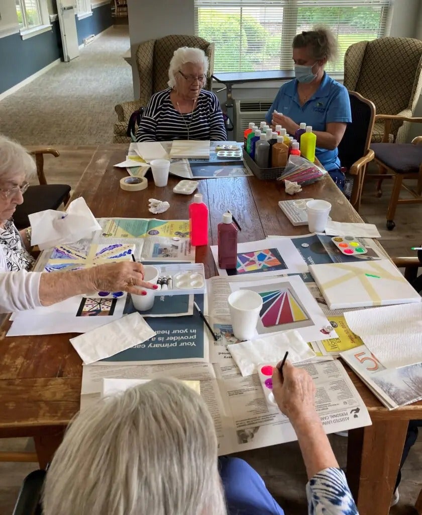 Flowers and Painting at the Cottage