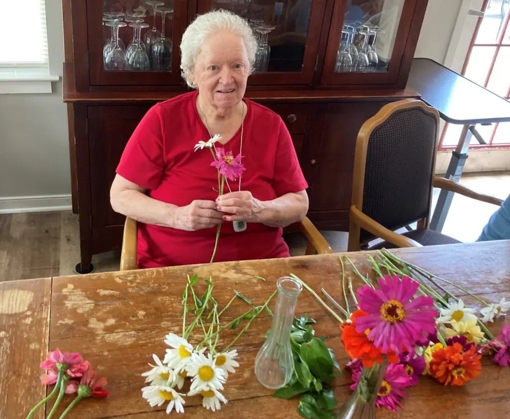 Flowers and Painting at the Cottage