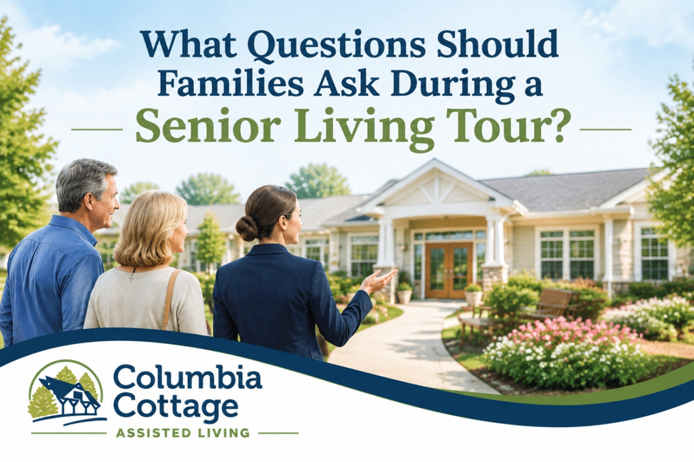 Choosing the right senior living community is an important decision for families. A tour provides the opportunity to see the environment, meet the staff, understand available care options, and determine whether a community feels like the right fit for your loved one.
Before visiting assisted living communities, it helps to prepare a list of questions. Asking the right questions during a senior living tour can help families compare communities, understand daily life, and feel confident about their decision.
At Columbia Cottage, we welcome families throughout Pennsylvania to visit our communities, ask questions, and experience what daily life is like for residents. Our locations provide supportive senior living options designed around comfort, connection, and personalized care.
Why Touring Senior Living Communities Is Important
Online research can help families learn about senior living options, but visiting a community in person provides valuable insight that cannot be found on a website alone.
During a tour, families can observe:
•	How residents interact with each other 
•	The overall atmosphere of the community 
•	How staff members engage with residents 
•	The cleanliness and comfort of the environment 
•	Available activities and amenities 
•	Whether the community feels welcoming and comfortable 
Every senior living community has a different approach to care, lifestyle, and resident engagement. Touring multiple communities allows families to compare options and identify the environment that best matches their loved one's needs and preferences.
A good senior living tour should answer important questions about daily routines, care support, safety, communication, and overall quality of life.
Assisted Living Tour Checklist: Questions About Daily Life and Activities
One of the most important parts of choosing senior living is understanding what daily life will look like for your loved one.
Families should ask:
What does a typical day look like for residents?
Understanding the daily schedule can help families determine whether the community offers the right balance of independence, structure, and engagement.
Ask about:
•	Morning and evening routines 
•	Meal schedules 
•	Activity options 
•	Opportunities for social interaction 
•	Time residents spend independently 
A supportive community should provide opportunities for residents to stay active, connected, and involved while maintaining their personal routines.
What types of activities are available?
Activities play an important role in senior wellness and quality of life.
Ask:
•	How often are activities offered? 
•	Are activities based on resident interests? 
•	Are there opportunities for exercise, creativity, and social connection? 
•	Are families invited to participate? 
At Columbia Cottage, residents have opportunities to participate in activities designed to encourage connection, engagement, and meaningful experiences.
How does the community encourage social connections?
Many families choose assisted living because they want their loved ones to have more opportunities for companionship and interaction.
Ask:
•	How do residents meet new friends? 
•	Are there common areas where residents gather? 
•	How does the community support residents who are new? 
A welcoming environment can make the transition into senior living much easier.
Questions About Care and Support
Understanding available care options is one of the most important parts of touring assisted living facilities.
Families should ask:
What level of assistance is available?
Every resident has different needs. Ask how the community supports residents with daily activities such as:
•	Medication reminders 
•	Dressing 
•	Bathing 
•	Personal care 
•	Mobility assistance 
Understanding available support helps families determine whether a community can meet their loved one's current needs.
How does the community handle changing care needs?
A loved one's needs may change over time. Families should ask:
•	How are changes in health needs evaluated? 
•	Can care plans be adjusted? 
•	How does the community communicate changes with families? 
Choosing a community that can adapt as needs evolve can provide greater peace of mind.
How are emergencies handled?
Safety should always be part of the conversation.
Ask:
•	What emergency procedures are in place? 
•	How are families notified? 
•	What safety features are available throughout the community? 
Questions About Dining, Amenities, and Services
Daily conveniences can significantly impact a resident's comfort and experience.
During a tour, ask:
What dining options are available?
Nutrition and dining are important parts of senior living.
Ask:
•	Are meals prepared on-site? 
•	Can residents choose from different menu options? 
•	Are dietary needs accommodated? 
•	Can you sample a meal during your visit? 
A comfortable dining experience can also become an important opportunity for residents to socialize.
What amenities are included?
Ask about available features such as:
•	Common gathering spaces 
•	Outdoor areas 
•	Transportation options 
•	Activity rooms 
•	Beauty or personal care services 
Understanding what is included helps families compare communities more accurately.
Questions About Staff and Community Culture
The relationship between residents and staff is one of the most important factors families should evaluate.
During your tour, pay attention to how staff members interact with residents.
Ask:
How long have staff members been with the community?
Staff consistency can help create familiarity and stronger relationships with residents.
Ask:
•	What is staff turnover like? 
•	How are new employees trained? 
•	How does leadership support residents and families? 
How does the community communicate with families?
Family communication is an important part of senior care.
Ask:
•	How often are families updated? 
•	Who should family members contact with questions? 
•	Are family members included in care discussions? 
A strong partnership between families and the community can create a better experience for everyone involved.
Questions To Ask Before Choosing an Assisted Living Community
Before making a final decision, families should also ask:
What makes your community different from others?
Every community has its own culture, services, and approach to senior living. Understanding what makes each community unique can help families determine the best match.
What are the next steps if we decide this is the right fit?
Understanding the move-in process, availability, and paperwork requirements can help families plan ahead.
How Columbia Cottage Helps Families Find the Right Fit
Choosing senior living is a major decision, and Columbia Cottage understands that every family has different needs and priorities.
Our communities provide welcoming environments where seniors can enjoy meaningful connections, daily activities, personalized support, and the comfort of knowing assistance is available when needed.
Families can visit any of our Pennsylvania locations to experience the Columbia Cottage difference:
•	Columbia Cottage Collegeville 
•	Columbia Cottage Hanover 
•	Columbia Cottage Hershey 
•	Columbia Cottage Linglestown 
•	Columbia Cottage Wyomissing 
A personal tour allows families to see the community, meet the team, and learn more about available senior living options.
Schedule Your Columbia Cottage Tour Today
If you are comparing assisted living communities in Pennsylvania, the best way to understand your options is to visit in person.
Contact Columbia Cottage today to schedule a tour and discover how our communities can support your loved one’s next chapter.
Contact us today Columbia Cottage or schedule a visit today to learn more.
FAQ 
What should I bring to an assisted living tour?
Families should bring a list of questions, medical information if discussing care needs, and notes about their loved one's preferences, routines, and lifestyle.
How long does an assisted living tour usually take?
Most senior living tours take approximately 45 minutes to an hour, allowing time to explore the community and discuss questions with staff.
What should I look for when touring an assisted living facility?
Families should evaluate cleanliness, staff interaction, resident engagement, available activities, dining options, safety features, and whether the community feels welcoming.
How many assisted living communities should families tour?
Many families benefit from touring multiple communities to compare services, environments, pricing, and overall fit before making a decision.