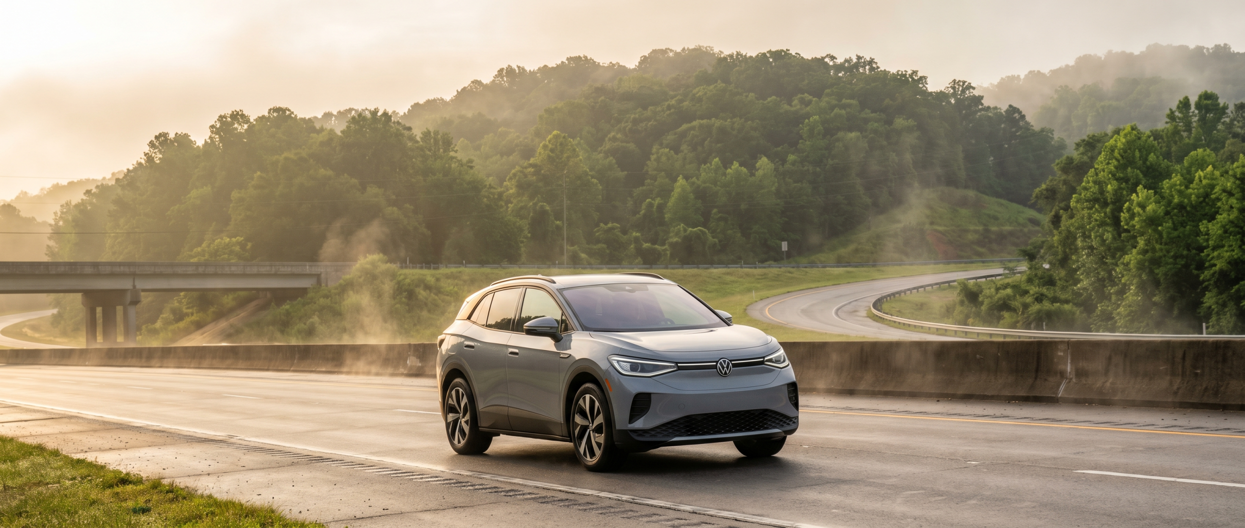2026 Volkswagen ID.4 on I-85 in Upstate South Carolina near Spartanburg