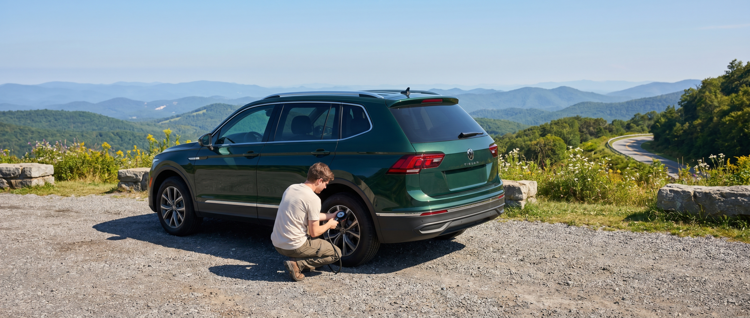 Volkswagen tire maintenance summer safety check Spartanburg SC