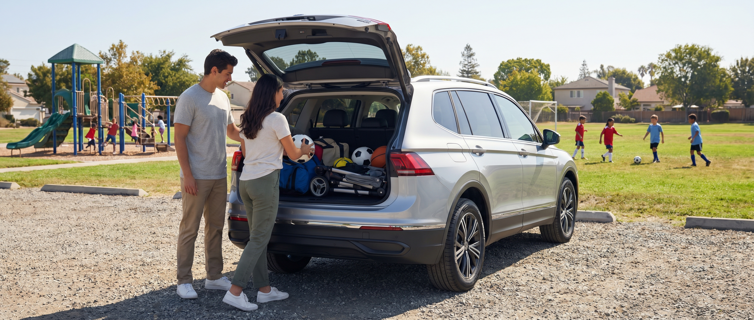 Volkswagen Tiguan family SUV with cargo space in Spartanburg, SC