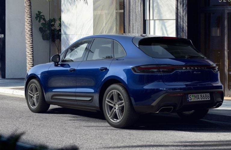 Rear view of the 2023 Porsche Macan
