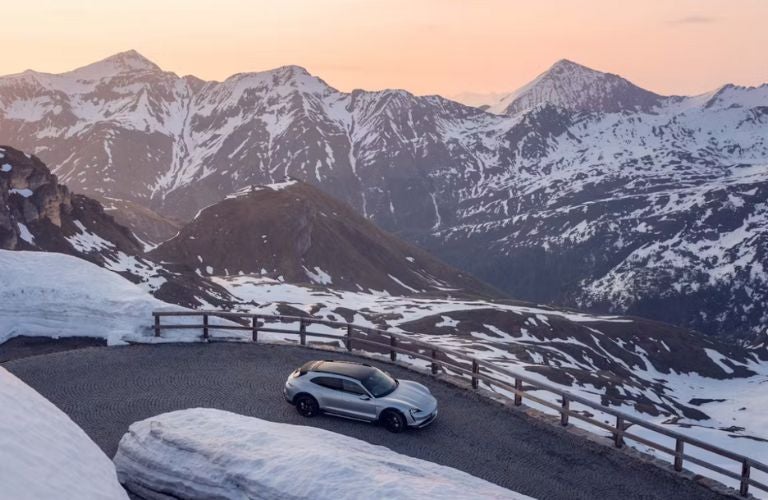 top view of a Porsche EV