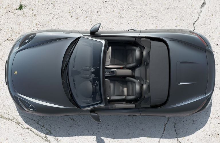 Top view of the 2023 Porsche Boxster