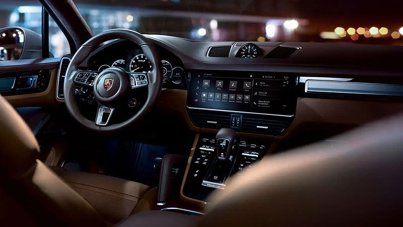 Porsche car interior