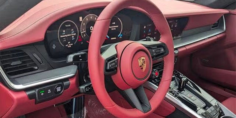 Porsche dashboard.