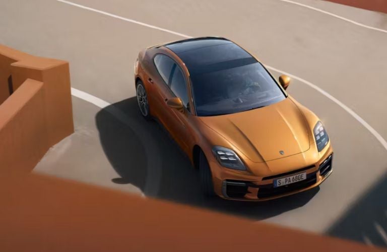 top view of the 2025 Porsche Panamera