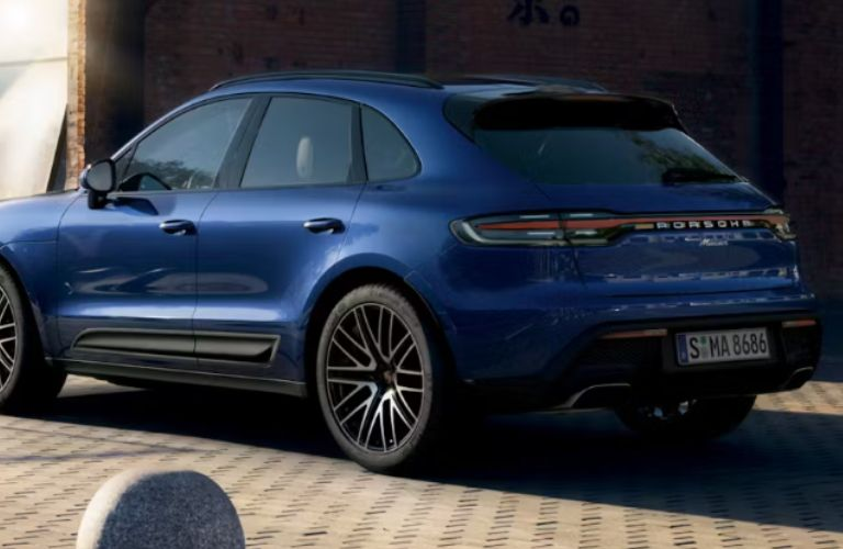 side and rear view of the 2026 Porsche Macan