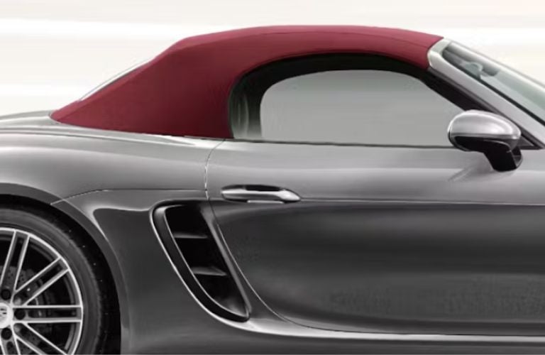 Porsche with Convertible Roof