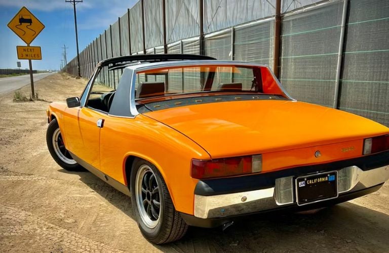 rear view of the Porsche 914