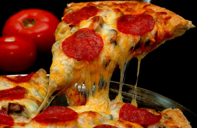 A slice of pizza