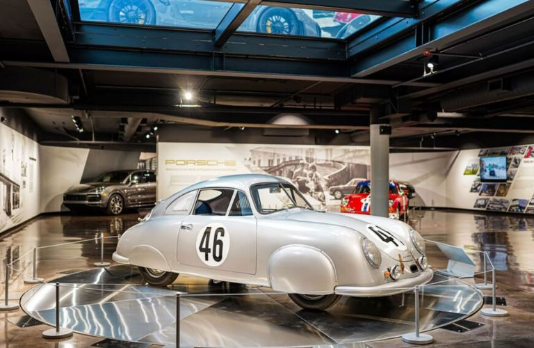 vintage Porsche at display at Wunderground