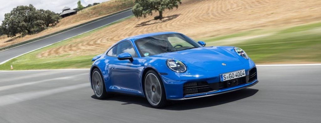 2020 Porsche 911 in night blue