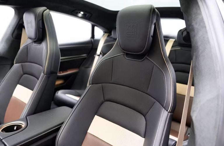seats of the Porsche Taycan Turbo K-Edition
