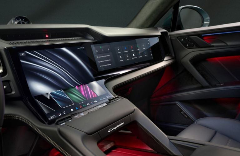 Interior of a Porsche Cayenne