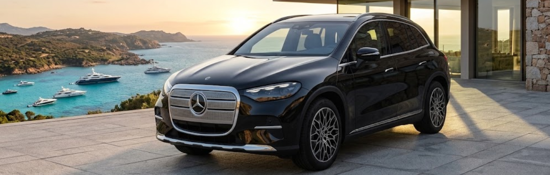 Mercedes-Benz GLC SUV interior.