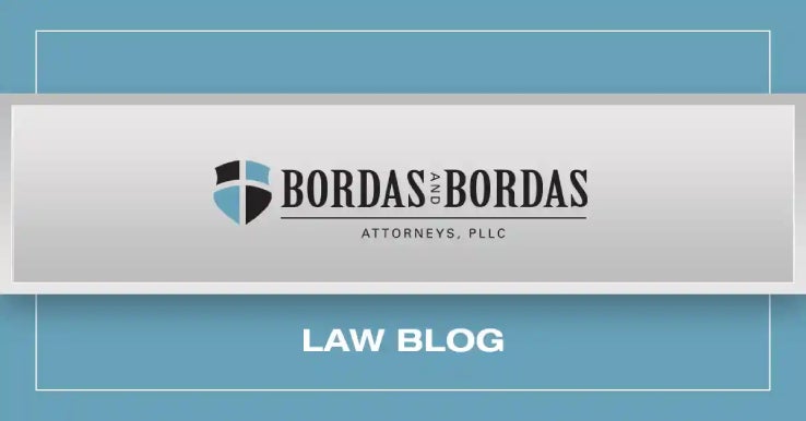 Bordas and Bordas Attorneys law blog banner featuring the firm logo on a blue background with the text "Law Blog