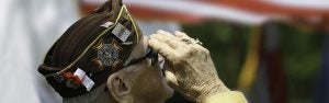 veteran saluting hero