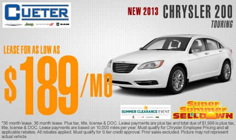 2013 CHRYSLER 200 SEDAN