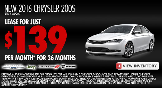2016 CHRYSLER 200S