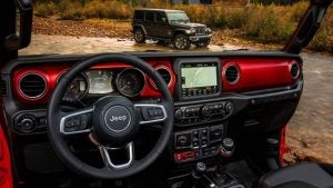 2018 Jeep Wrangler dashboard and center console