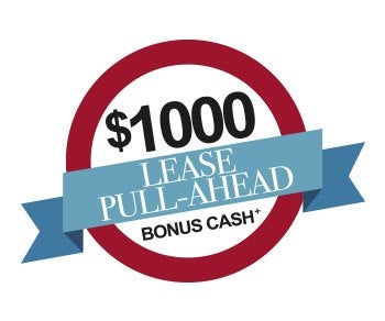 One thousand dollar Lease Pull-Ahead bonus cash badge