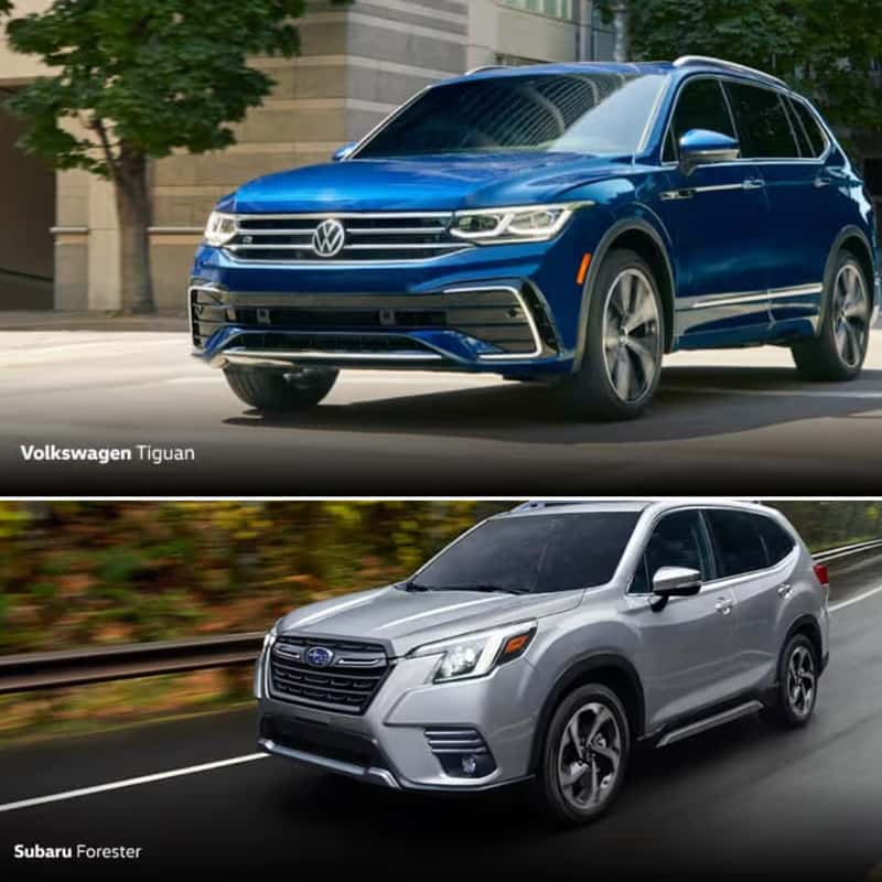 2025 Volkswagen Tiguan vs. Subaru Forester