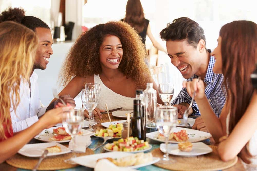 Eating at Restaurant