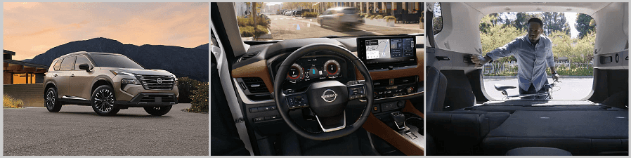 The inside of a car