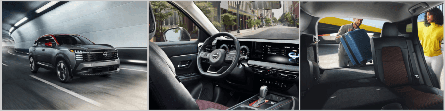 The inside of a car