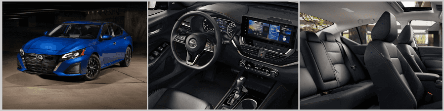 The interior of a car